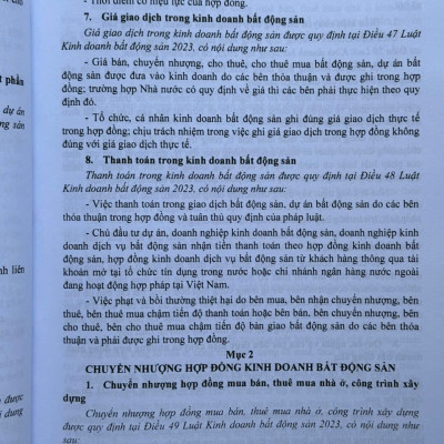 Sách Quy Định Chi Tiết Luật Kinh Doanh Bất Động Sản – Mẫu Hợp Đồng Mua, Bán Cho Thuê Nhà Trong Kinh Doanh Bất Động Sản (V2520T)