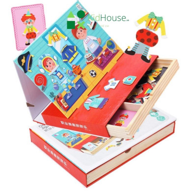 Đồ chơi xếp hình cho bé bộ ghép hình nam châm giúp bé rèn luyện trí tuệ, sự sáng tạo