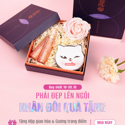 [GIFT]Set hộp Giao Hoà và Hoa hồng sáp