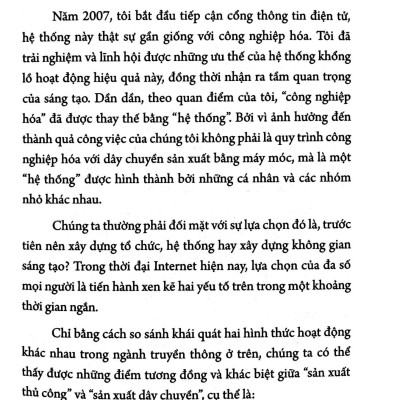 Sáng Tạo - Phương Thức Làm Việc Và Sinh Tồn Trong Tương Lai