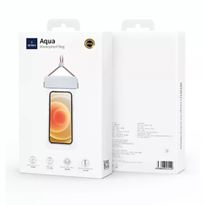 Túi chống nước waterproof cao cấp cho điện thoại 6.9 inch trở xuống chuẩn chống nước IPx8 hiệu WIWU