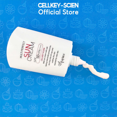 Kem Chống Nắng Tế Bào Gốc Kiềm Dầu Chống Nhăn Dưỡng Ẩm Trắng Da Cellkey-Scien Multi Perfect Sun Cream SPF50+PA++++ (50ml)