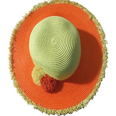 Nón rộng vành chống nắng Zigzag HAT00201 vàng rơm