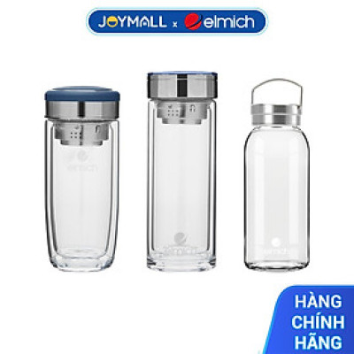 Bình nước thủy tinh Elmich EL-8350T041 EL-8350T052 EL-8350T110, Hàng chính hãng, nhiều dung tích, có đồ lọc trà - JoyMall
