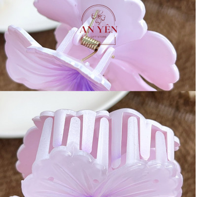 Set Quà Tặng Kẹp Tóc Hoa Mẫu Đơn và Dây Cột Scrunchies Nàng Thơ No.10 Tặng Sinh Nhật Bạn Gái Người Yêu 20/10 8/3