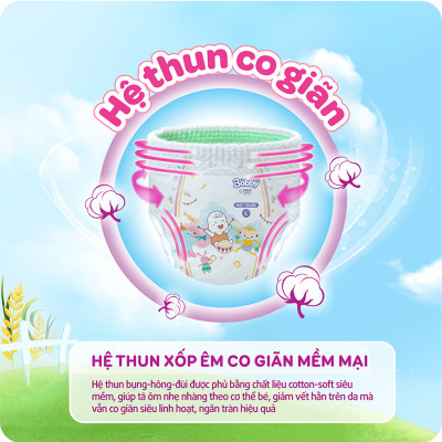 Tã quần Bobby Siêu thoáng M76/L68/XL62/XXL56