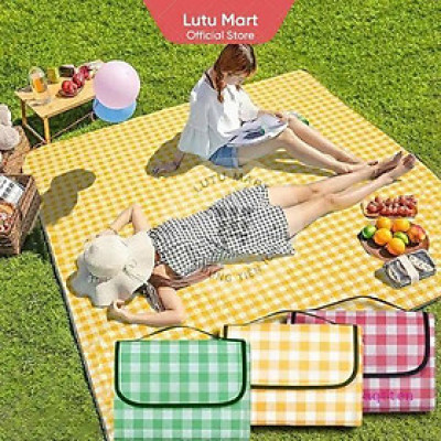 Combo 2 cái Thảm Dã Ngoại Picnic Hoạ Tiết Caro, Gấp Gọn Agnite - Thảm Cắm Trại, Đi Du Lịch, Đi Phượt, Chụp Ảnh