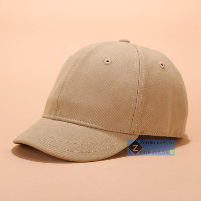 Mũ lưỡi trai vành ngắn cho nam và nữ, chất liệu cotton cao cấp