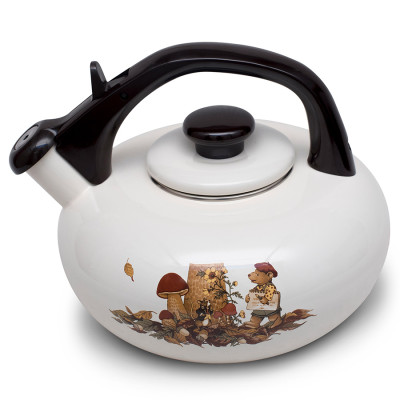 Ấm  Đun Tráng Men Cao Cấp Nhật Bản Fujihoro (Hoa Văn Con Gấu) FTCV-2.8K