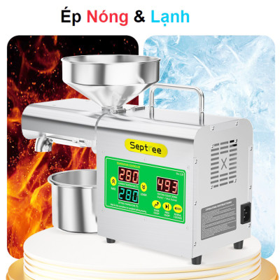 Máy ép dầu ăn thực vật chuyên dụng dùng trong gia đình thương hiệu Septree X3S - Công suất 800W - Hàng Chính Hãng