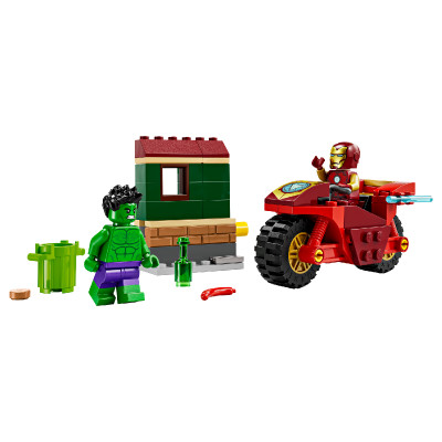 Đồ Chơi Lắp Ráp Xe Máy Của Iron Man Và Người Khổng Lồ LEGO SUPERHEROES 76287 (68 chi tiết)