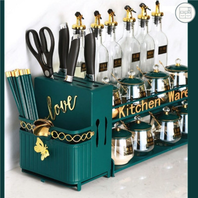 Kệ Để Dao Đũa Nhà Bếp Cao Cấp Bằng Thép Không Gỉ - Decor Căn Bếp Thêm Sang Trọng - Hàng Chính Hãng MINIIN