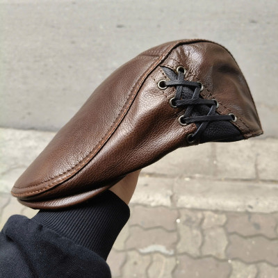 Mũ beret nam da bò cao cấp BHY1901 Mũ bê rê. Nón nồi nam