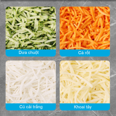 Máy Thái Rau Củ Quả Septree ANS-A5 Thương Hiệu Mỹ Công Suất Lớn 600W, Khay Chứa 7L, Năng Suất Cắt 300kg/giờ, Lát Cắt Mịn, Nhập Khẩu - BẢO HÀNH 1 NĂM, HÀNG NHẬP KHẨU