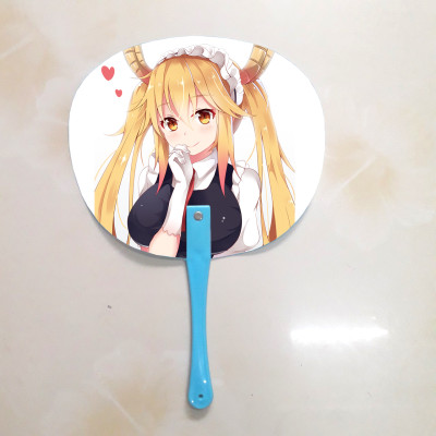 Qụat cầm tay in ảnh 2 mặt khác nhau Maid Dragon 