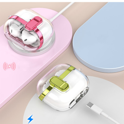 Bao Case Ốp Viền Mạ Có Khóa Chống Thất Lạc Rơi Tai Nghe cho Samsung Galaxy Buds 3 / Buds 3 Pro - Hàng Chính Hãng