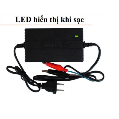 Sạc Ắc Quy Xe Máy Thông Minh 12v: Tự Ngắt Khi Đầy, Điều Chỉnh Dòng Sạc 3 Giai Đoạn