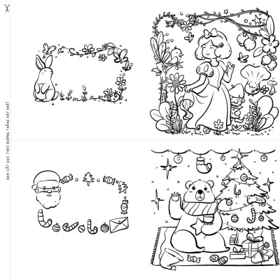 Combo Sách Tô Màu - Tấm Thiệp Cảm Xúc + Hộp 20 Bút Lông Màu Pastel Rửa Được Washable Fiber Pen - Colokit SWM-C008