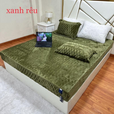 "Ga Gối 3 Món Nỉ Nhung CoCo siêu ấm - lựa chọn hoàn hảo cho mùa đông"