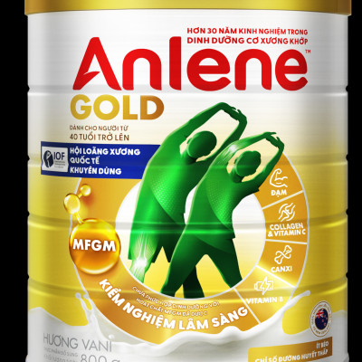 Combo 3 TPBS Anlene Gold hương vani 800g - Tặng máy vắt cam