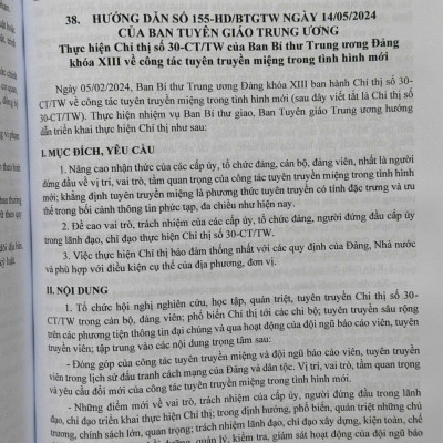 Sách Cẩm Nang Công Tác Đảng Ở Cơ Sở và Quy Định Mới về Kiểm Tra, Giám Sát, Kỷ Luật Đảng - V2534D