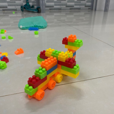 Bộ đồ chơi lắp ráp xếp gạch 520 mảnh ghép phù hợp cho bé từ 3 tuổi phát triển tư duy