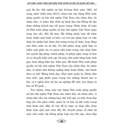Xây dựng, hoàn thiện nhà nước pháp quyền xã hội chủ nghĩa Việt Nam. Giai đoạn mới, yêu cầu mới - bản in 2024