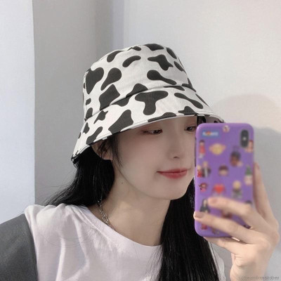 Mũ bucket Unisex nam nữ họa tiết trắng đen - Nón Ulzzang vành tròn - LEGEND SNEAKERS MD09