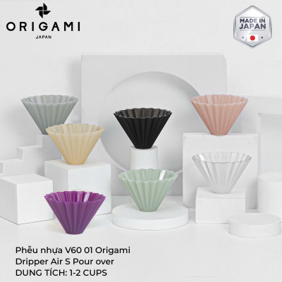 Phễu nhựa V60 01 Origami Dripper Air S Pour over