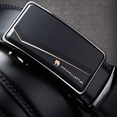 Thắt lưng nam da bò nguyên chất mặt khóa tự động hợp kim cao cấp