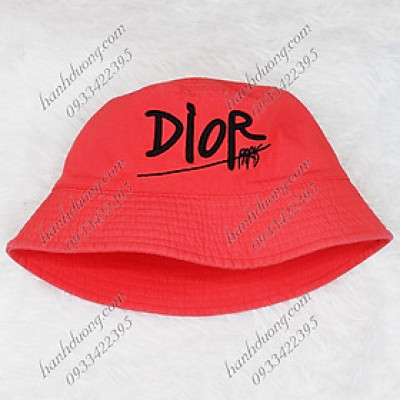 Mũ bucket vành cụp 2 mặt nón bucket vành nhỏ thêu chữ D vải cotton cao cấp phù hợp cả nam và nữ