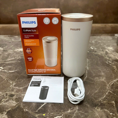 Máy khử mùi, lọc không khí ô tô dạng cốc Thương hiệu Hà Lan cao cấp Philips S3602, Công Suất 2W - Bảo Hành 24 Tháng (Hàng Nhập Khẩu)