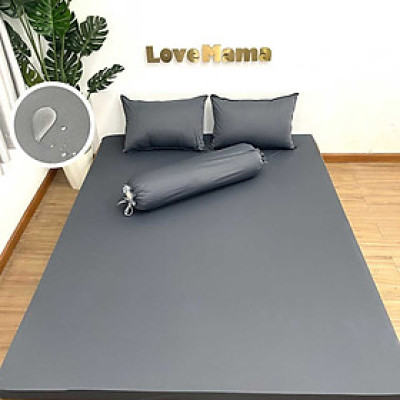 Ga chống thấm trơn 1 màu Xám vải Cotton mềm mại thoáng mát chính hãng