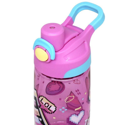 Bình Nước Tritan Emoji World 500 ml - Clever Hippo WB02/PINK - Màu Hồng