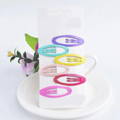 Vỉ 6 kẹp tóc đủ màu mix đồ thêm cá tính ( giao mẫu ngẫu nhiên )