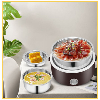 Hộp cơm cắm điện Tiện lợi có lõi hâm nóng thức ăn nhanh cho dân văn phòng, dân phượt KitAcoom, hàng nhập khẩu chính hãng cao cấp 