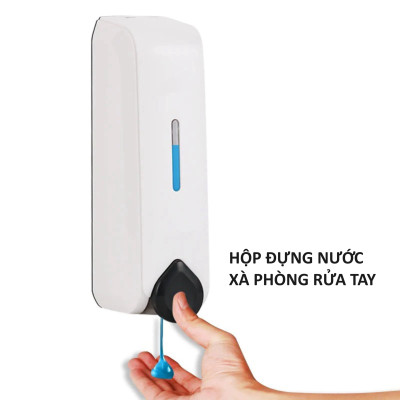 Hộp Đựng Nước Rửa Tay Treo Tường Cao Cấp, Nút Bấm Nhẹ, Êm Ái, Kiểu Dáng Đẹp Chắc Chắn, An Toàn Cho Gia Đình. Takyhome 5410