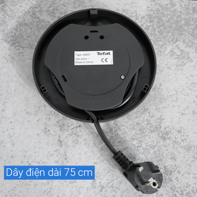 Bình đun siêu tốc Tefal KI800D68 - 1.7L - inox - Hàng chính hãng