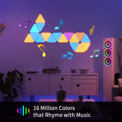 Yeelight Smart Light Panels Starter Kit 6P - Đèn LED RGB lắp ghép cao cấp thông minh - Hàng Chính Hãng