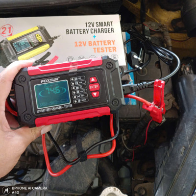 Công Nghệ Nhật Bản Thông Minh : Bộ Sạc Và Test Kiểm Tra Bình Ắc Quy FOXSUR 12V 3AH-100AH 2IN1