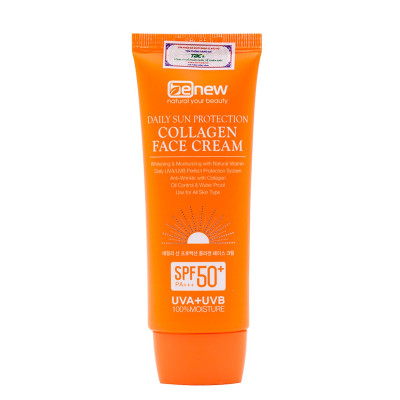Kem chống nắng lót nền trang điểm cao cấp Benew Daily Sun Protection Collagen Face Cream 70ml - Hàng Chính Hãng 