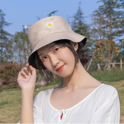 Mũ Vành Nhỏ, Mũ Bucket Hoa Cúc, Mũ Bucket Cụp Phong Cách Swag Siêu Xinh MD07