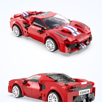 Bộ Đồ Chơi Lắp Ghép Xe Đua Thể Thao Ferrari 488 Race Car Với 306 Chi Tiết, Bộ Đồ Chơi Mô Hình Xe Đua Thể Thao Điều Khiển Từ Xa RC, Bộ Đồ Chơi Xếp Hình Xe Đua Thể Thao Ferrari 488 Cao Cấp Với 306 Chi Tiết - Chính Hãng BABYBOSS.