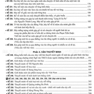 270 Đề Và Bài Văn Hay Lớp 8
