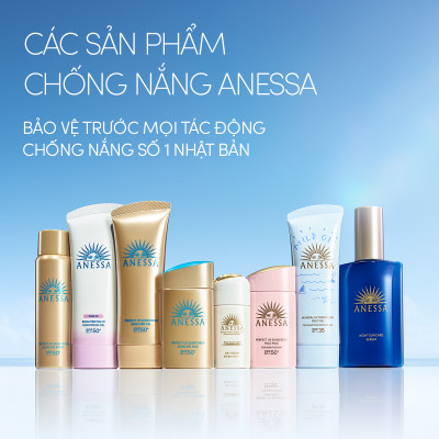 Bộ sữa chống nắng dưỡng da kiềm dầu bảo vệ hoàn hảo SPF50+ PA++++ 60ml và Serum dưỡng da và phục hồi da sau nắng 180ml Anessa