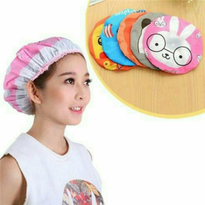 COMBO 2 Mũ Tắm Trùm Đầu CUTE Tránh Ướt Tóc Khi Tắm , Ủ Dưỡng Tóc Đa Năng - Giao Màu Ngẫu Nhiên - GD010-2