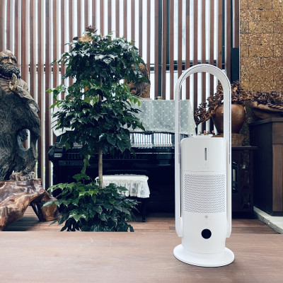 Máy Lọc Không Khí Bù Ẩm ULTTY SKJ-CR022 Dạng Quạt, Diệt Khuẩn Bằng Tia UV, Chế Độ Làm Mát 9 Cấp, Bộ Lọc HEPA H13 Loại Bỏ 99,97% Bụi Mịn, Vi Khuẩn, Virut, Bù Ẩm 3 Cấp - Hàng Chính Hãng