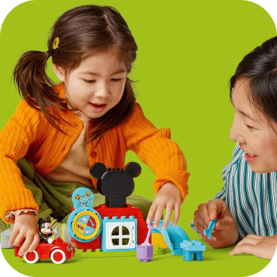 LEGO DUPLO 10454 Đồ Chơi Lắp Ráp Nhà Câu Lạc Bộ Mickey Mouse Và Xe Hơi (27 chi tiết)
