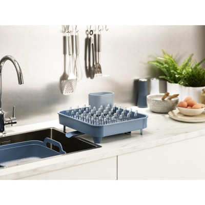Kệ phơi tách chén Joseph Joseph 003123 - Extend Expandable Dish Drainer Editions Blue