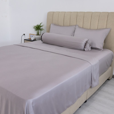 Bộ 5 món drap, ga giường áo gối tencel 100% NIN Florence 80s nhiều màu mẫu mới 2024 nhiều size nệm 1m6, 1m8, 2m mát lạnh, mềm mại